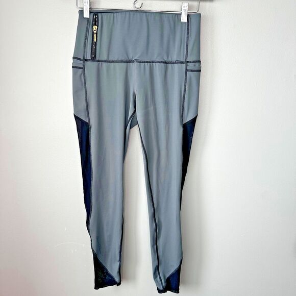 Dene Adams Conceal Carry Gray Leggings Mesh Sides Womens Medium - Picture 1 of 8